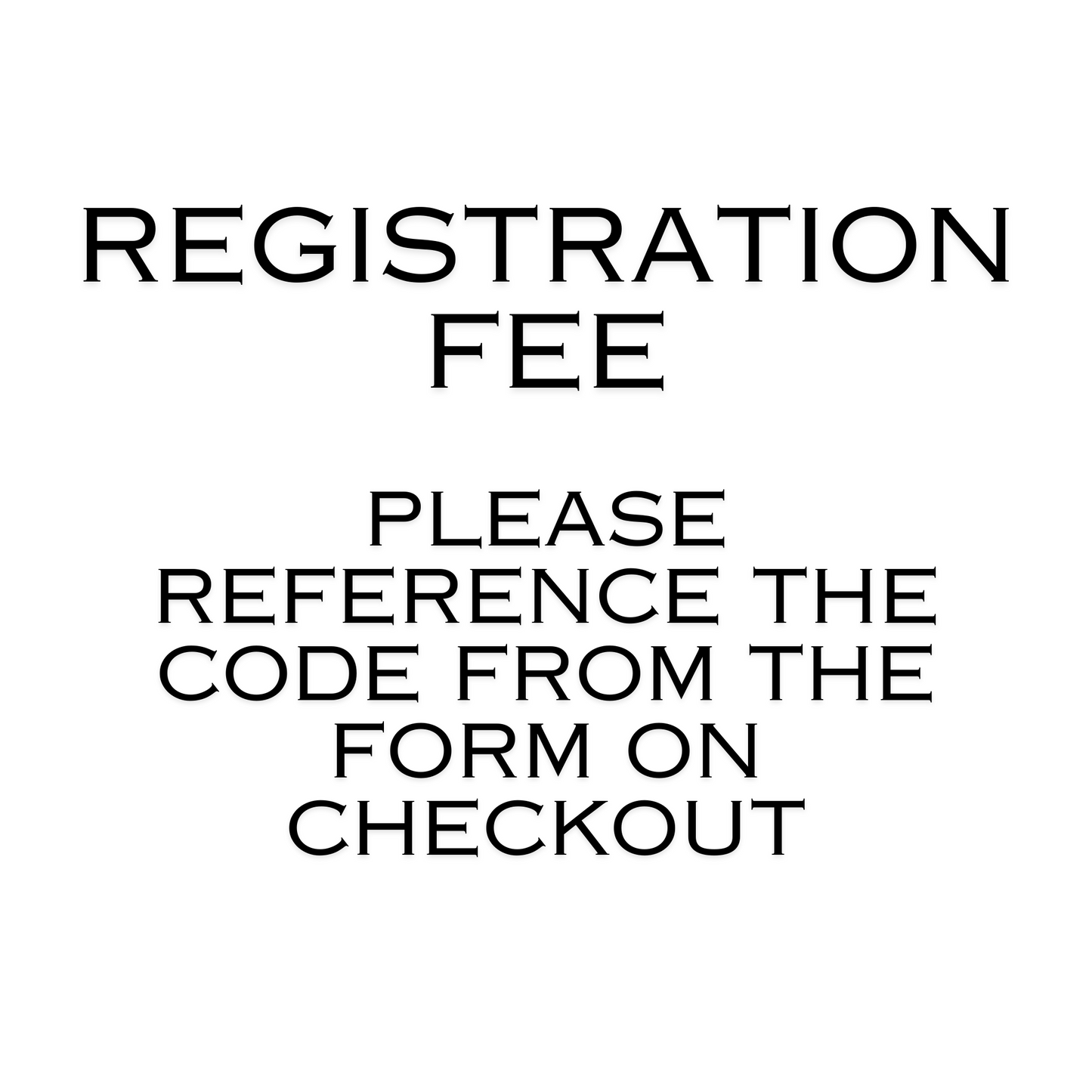 Registration Fee